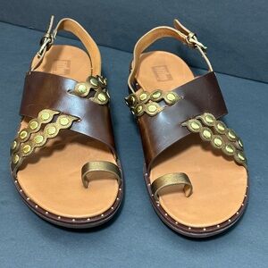 FitFlop Women’s Leather Studded Sandals – Size US 5 / EU 36